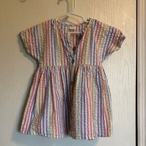 Next Multicolor Striped Toddler Dress